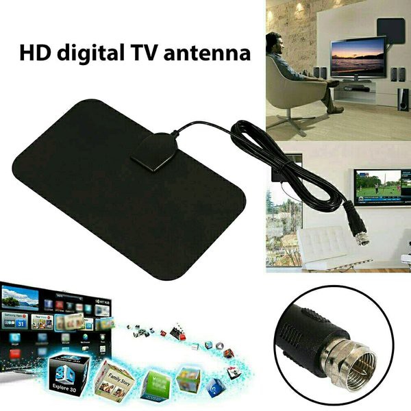 ANTENA TV DIGITAL INDOOR4K High Gain 25dB DVB-T2 PENANGKAP SINYAL CHANNEL DALAM RUANGAN TELEVISI