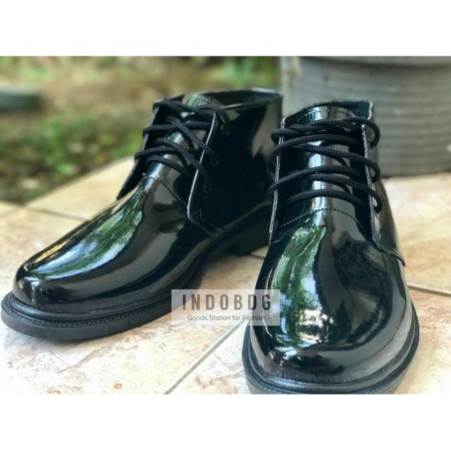 Sepatu PDH T3 Mengkilap Model Jatah Dinas TNI Polri