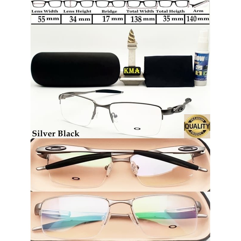 Kacamata half frame minus kacamata minus sport metal pria terbaru