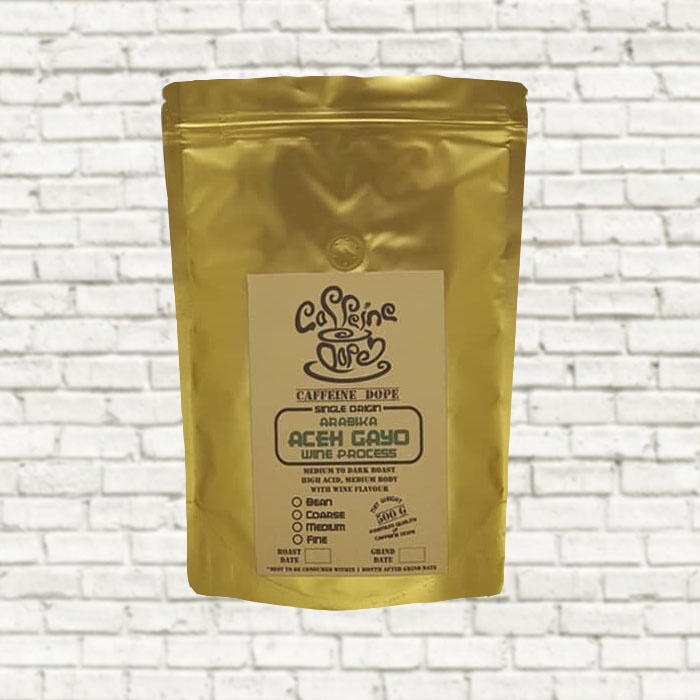 

Kopi Arabika Aceh Gayo WINE Process 500 Gram - Bean/Biji & Ground/Bubuk