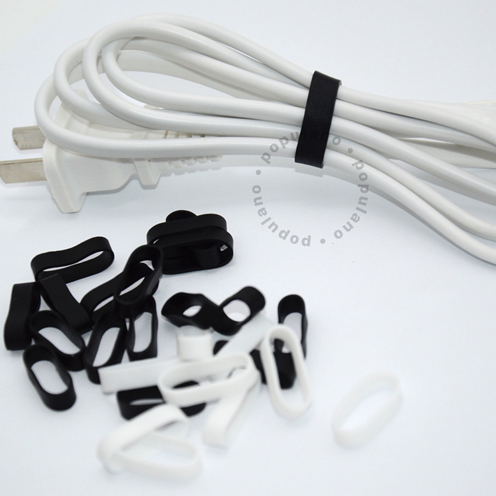 Pengikat Karet Kabel Penggulung Cable Cord Holder Cable Binder