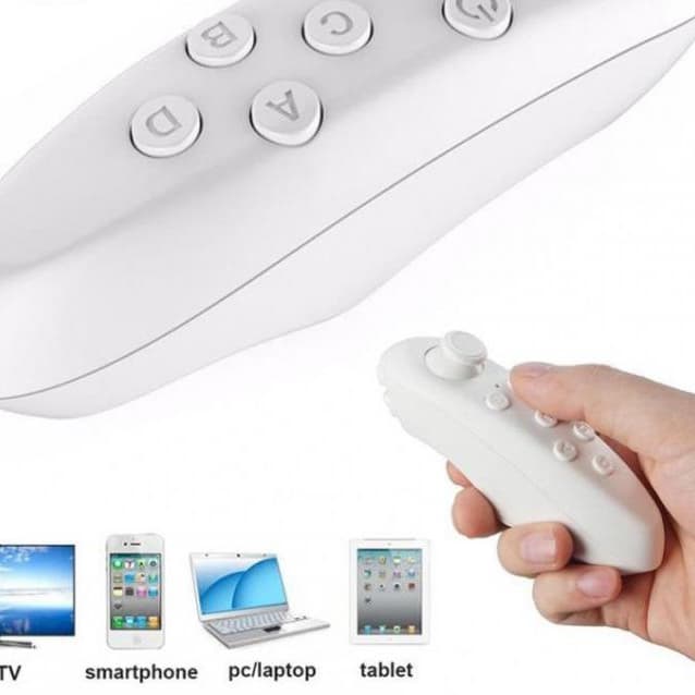 VR Gear Box 2 Bluetooth Remote Joystick Gamepad Controller Sma