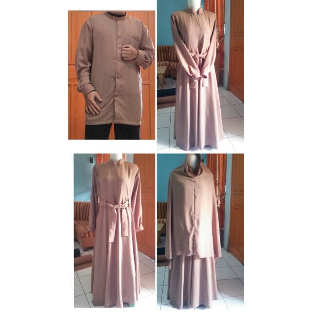 Set gamis yoris couple kemko