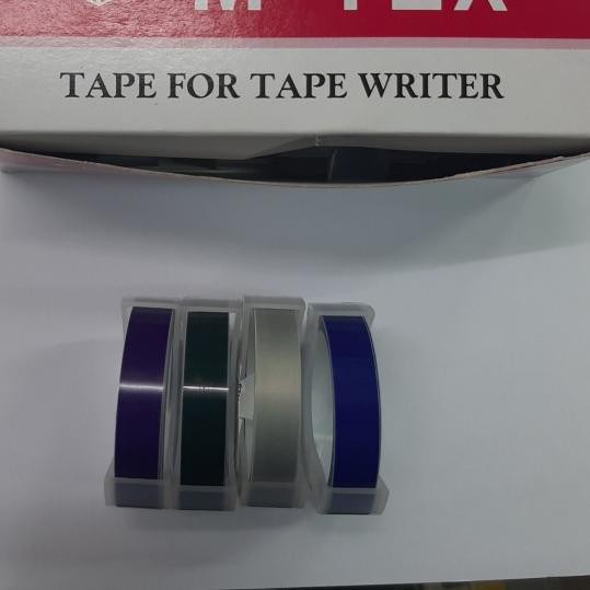 

♠ Label emboss Dymo Motex - Biru ۩