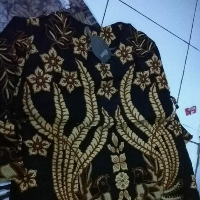Atasan Batik Wanita Puff Merak Pakain Wanita Batik Modern