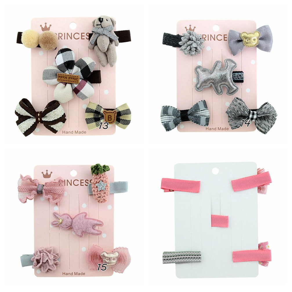 5 Pcs Bayi Perempuan Lucu Kartun Aksesoris Rambut Klip Anak Anak 5 Pcs Bayi Perempuan Lucu Kartun Aksesoris Rambut Klip Anak Anak