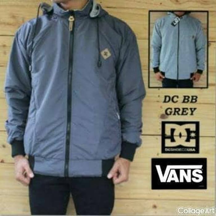 Jaket Bb DC Abu misty Abu / jaket 2in1 cewek cowok bomber parka levis