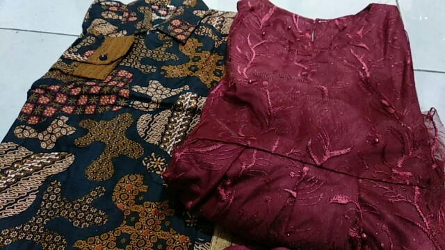 Couple Batik Terbaru 2021 Brukat Premium Sarimbit Batik Kebaya Batik Rnb Batik Couple Keluarga