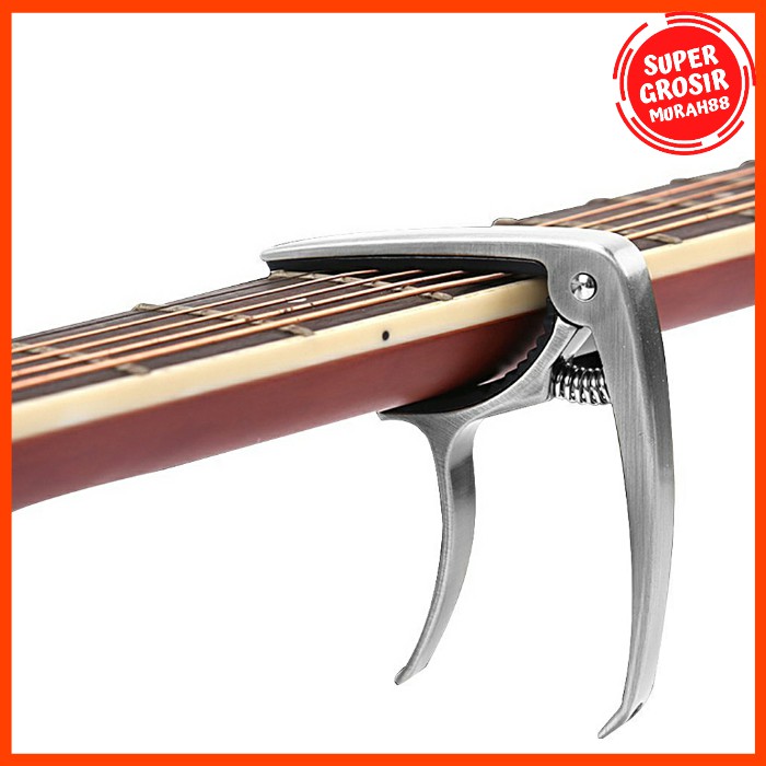 Kapo Gitar Capo Gitar Chord Acoustic Standart Aluminium Alloy Hitam