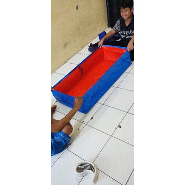 terpal kolam ikan 100x50x25 a3