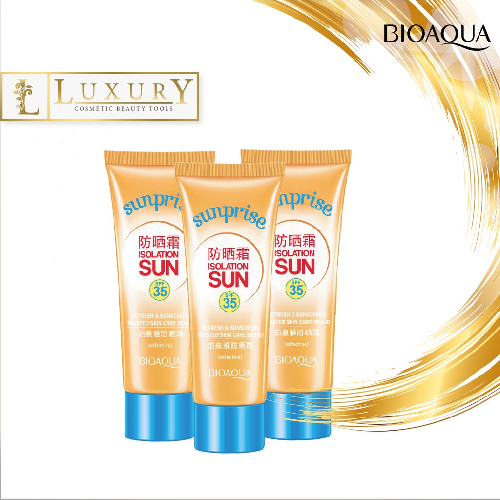 【COD】BIOAQUA SUNSCREEN SUNPRISE ISOLATION SUNBLOCK SPF 35 PA++ WATERPROOF