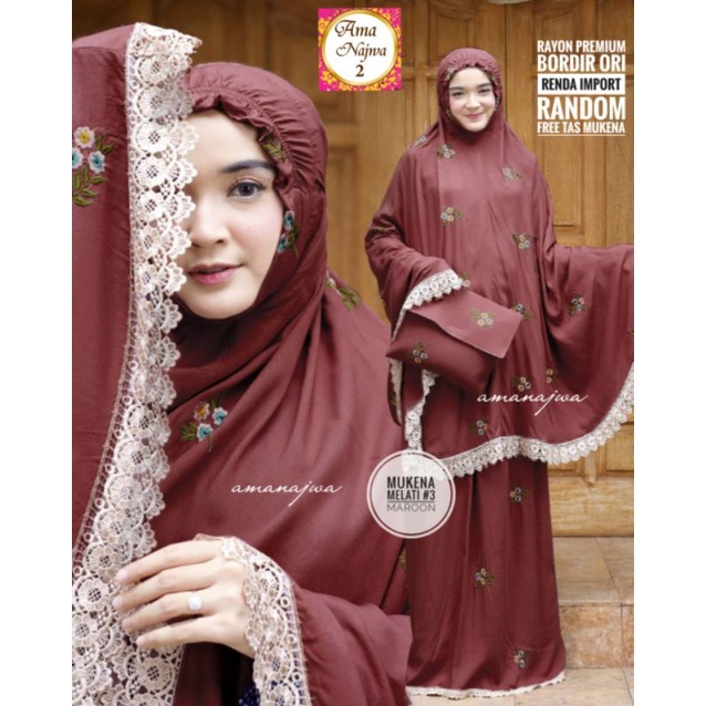 Mukena Melati #3 #7 Jumbo by Ama Najwa 2 / Matt Rayon Premium