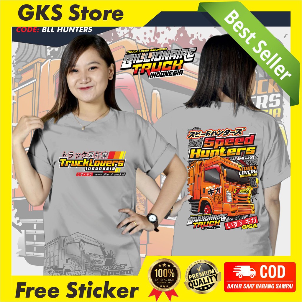 Truck Hunters Giga Kaos Truk Canter Mania Baju Truck Oleng Kaos Truk Terbaru  Ori Billionaire Truck