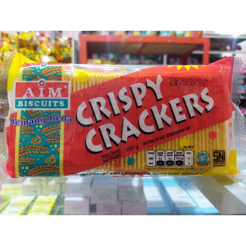 AIM CRISPY CRACKERS 150GR