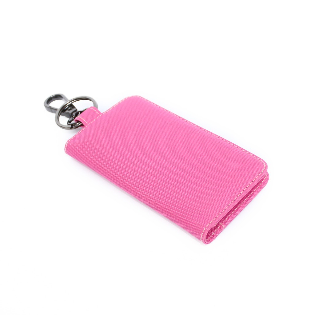 Dompet STNK Mobil Motor pria wanita gantungan kunci lipat buku pink EMDS68