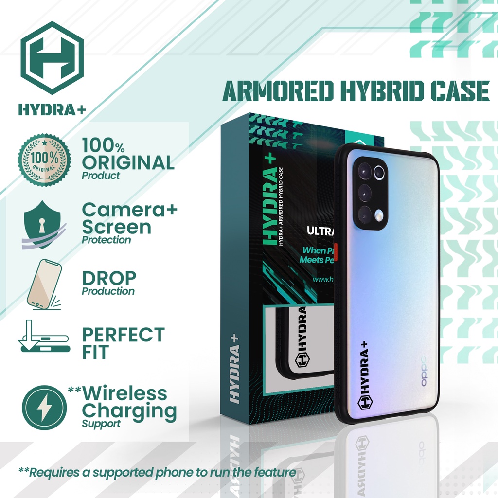 HYDRA+ OPPO reno 5 5G Armored Hybrid Case - Casing Hardcase Soft