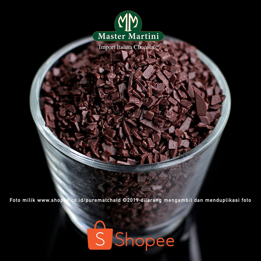 

Master Martini Caribe Dark Flake 100gr Chocolate Flakes Dark Compound Coklat Topping Cokelat Serpihan