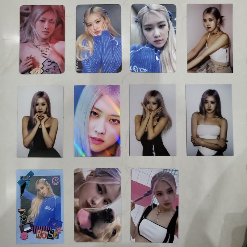 BLACKPINK ROSÉ PHOTOCARDS rose rosé bp blackpink the album ktown wd withdrama ktown4u -r- pob ygs