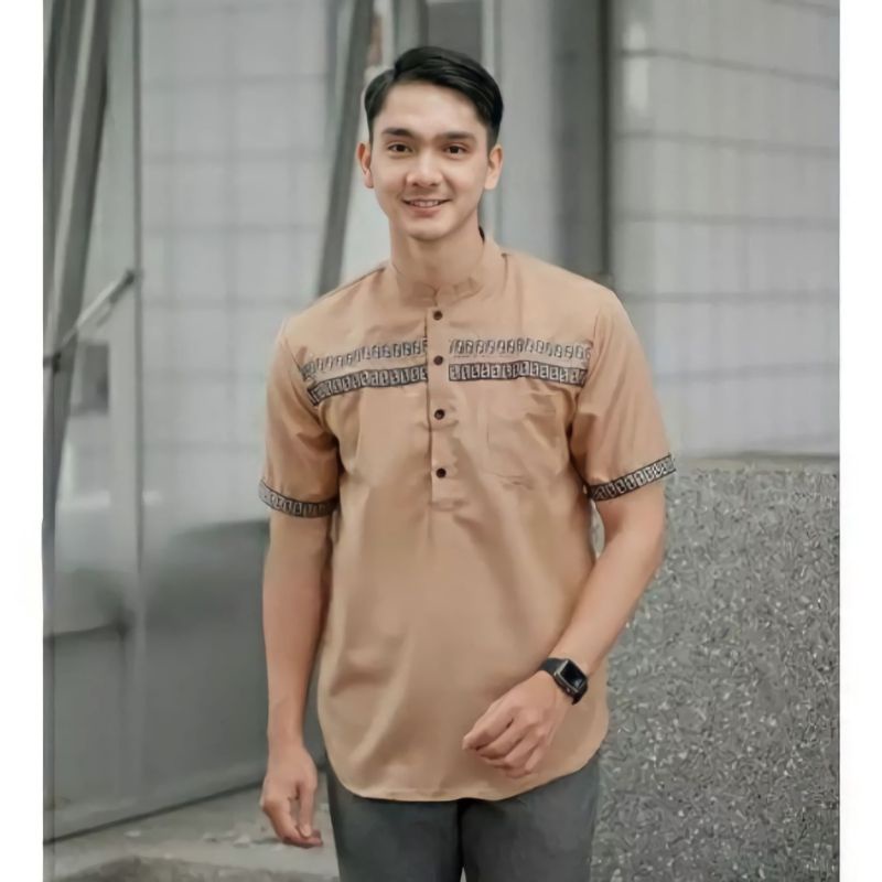 Baju Koko Kurta Dewasa Lengan Pendek Baju Koko Pakistan Premium Koko Kurta FF Terlaris