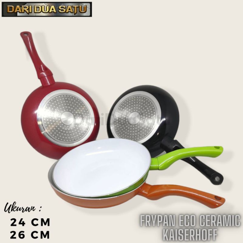 Frypan Eco Ceramic Kaiserhoff Wajan Keramik Induksi