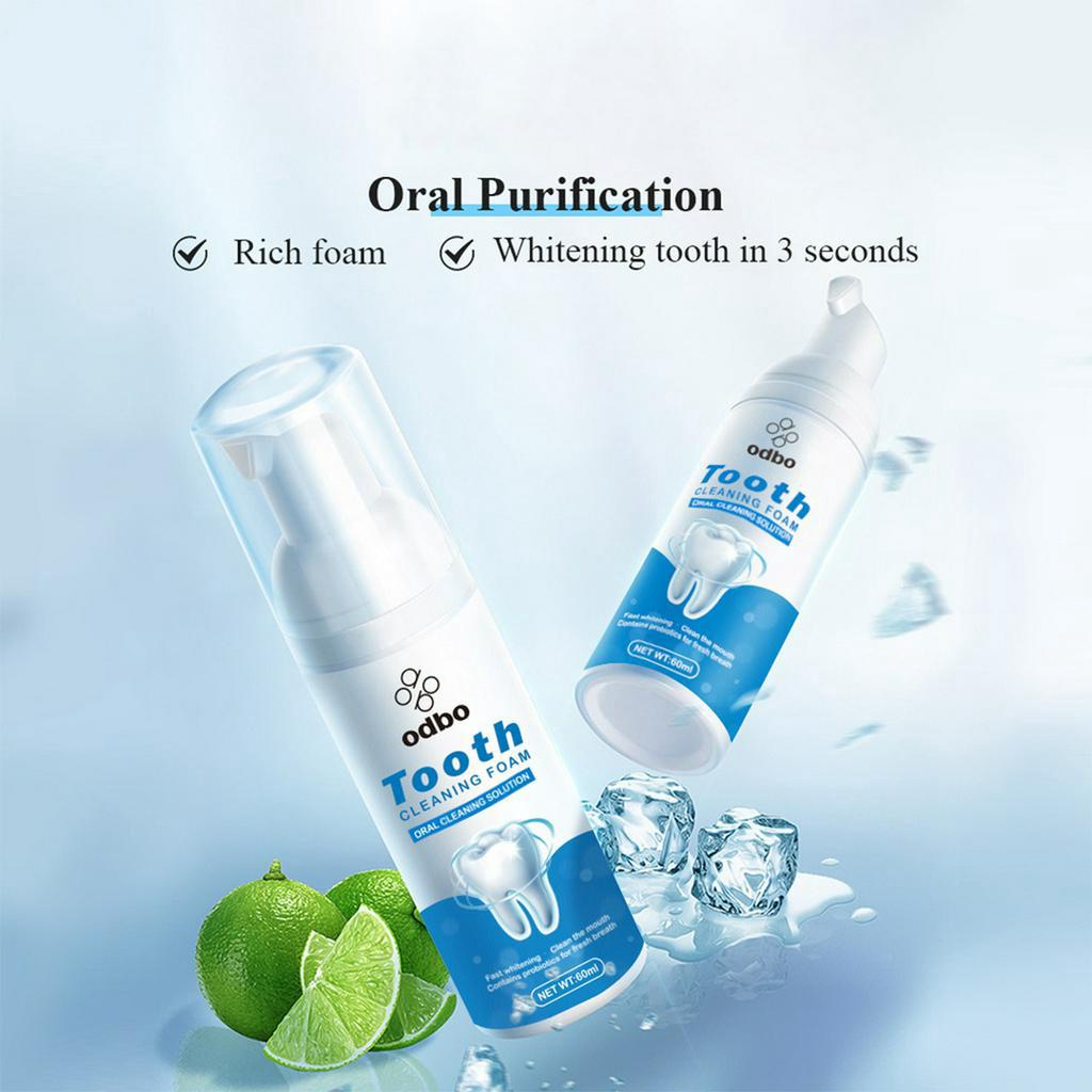 BPOM OdbO Teeth Cleaning and Whitening Foam 60ml