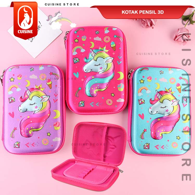 

Kotak Pensil 3D Timbul EVA Besar 22 CM Tempat Pensil Anak Karakter Avanger Capybara Kuromi Lucu