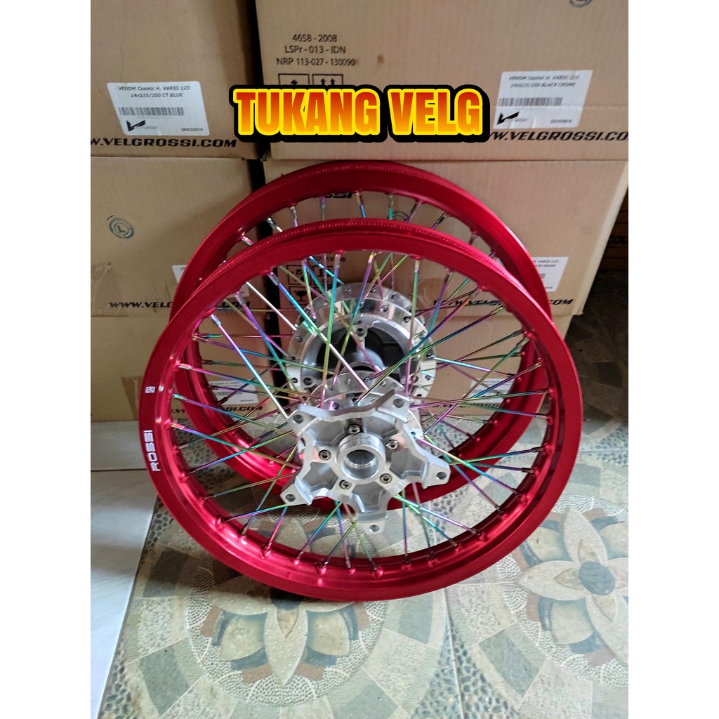 VELG JARI-JARI CB150R NEW DAN CBR 150 NEW FACELIFT PAKETAN RING 17 LEBAR 160 / 185