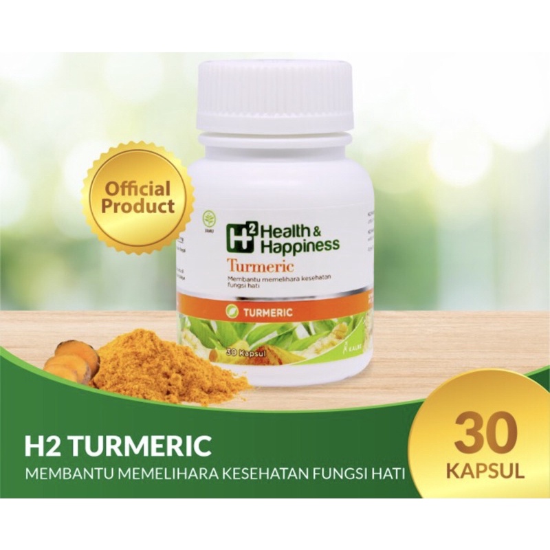 H2 health &amp; happiness turmeric 30 kapsul