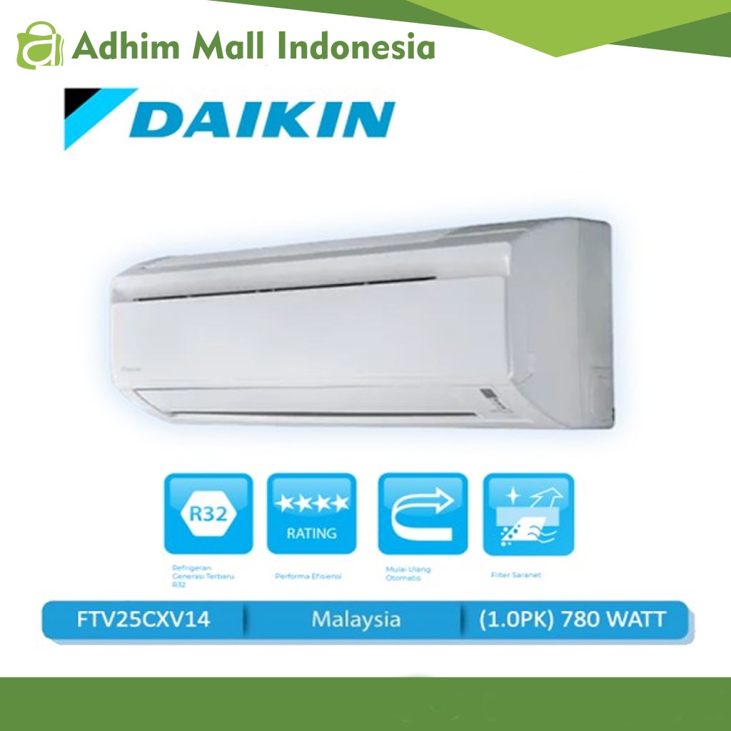 AC Daikin 1 PK Malaysia FTV25CXV Lite Series