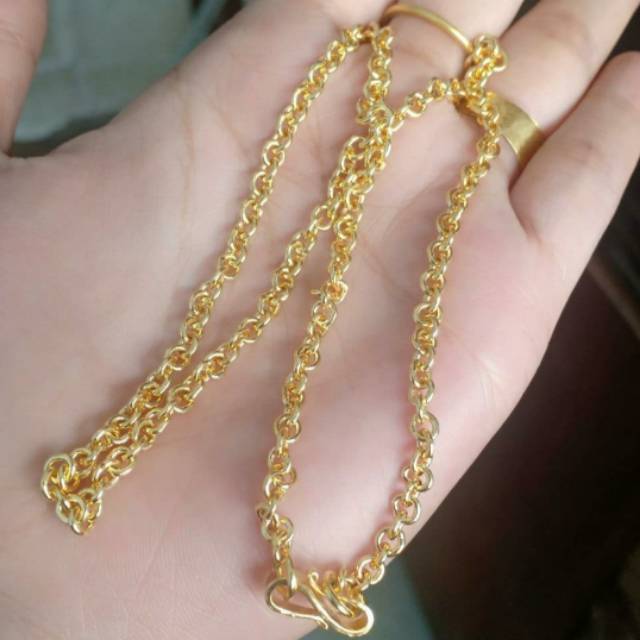 Kalung Polos 20 gram Emas LM/London 24K kadar 99,99%