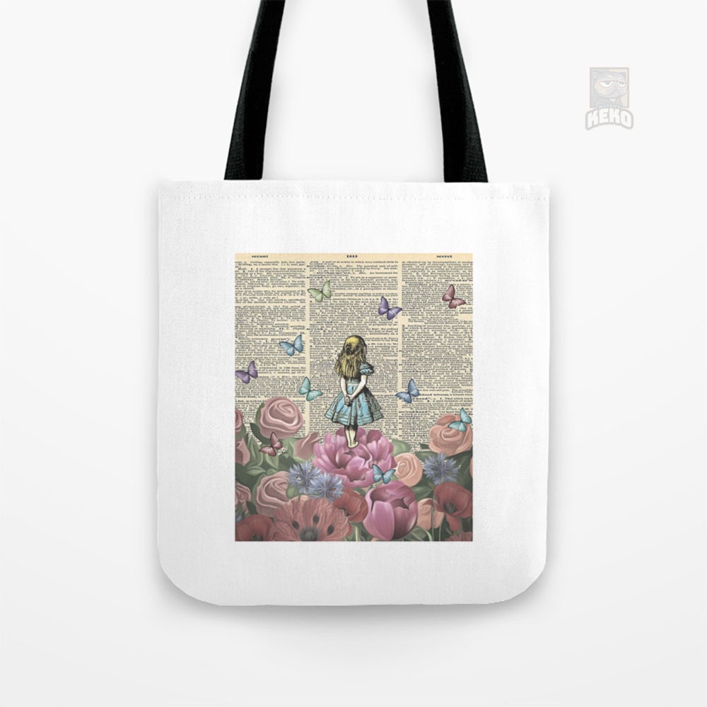 Tote Bag kanvas Alice In Wonderland