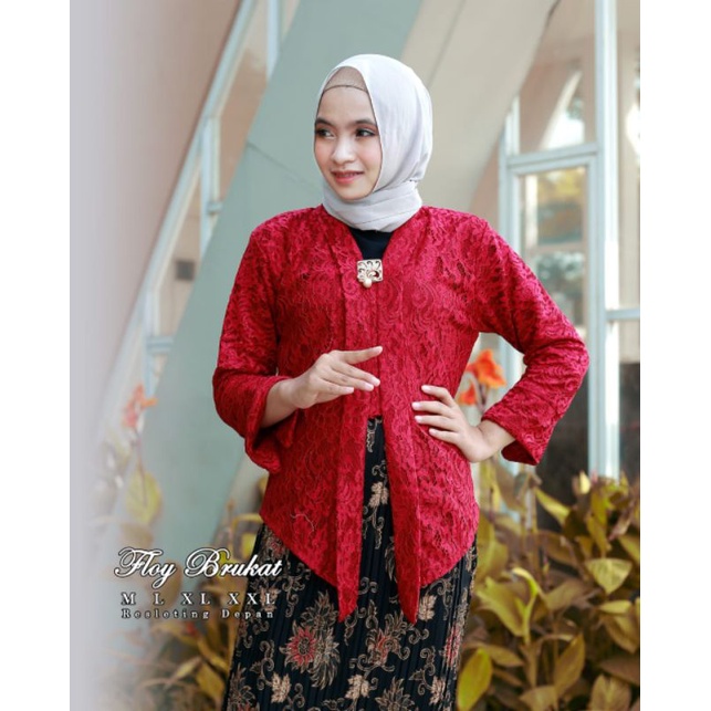 IndahKebaya | HANYA ATASAN | KEBAYA FLOY BROKAT / KARTINI / KUTUBARU BUSUI / ENCIM MODERN / TERMURAH