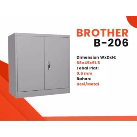 

Cabinet / Lemari Arsip Datafile Pendek Plat Besi 2 Pintu Ayun Brother B-206