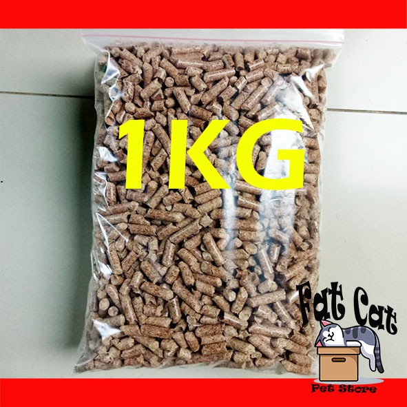 Wood Pelet 1Kg - Wood Pellet alas kandang reptile hamster kelinci