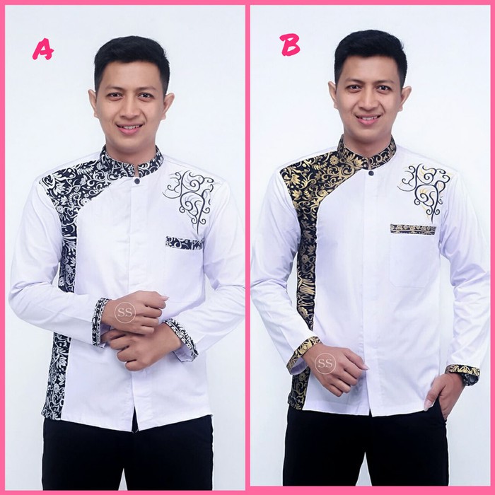 Baju koko batik pria koko batik bordir koko pria koko bordir batik AG