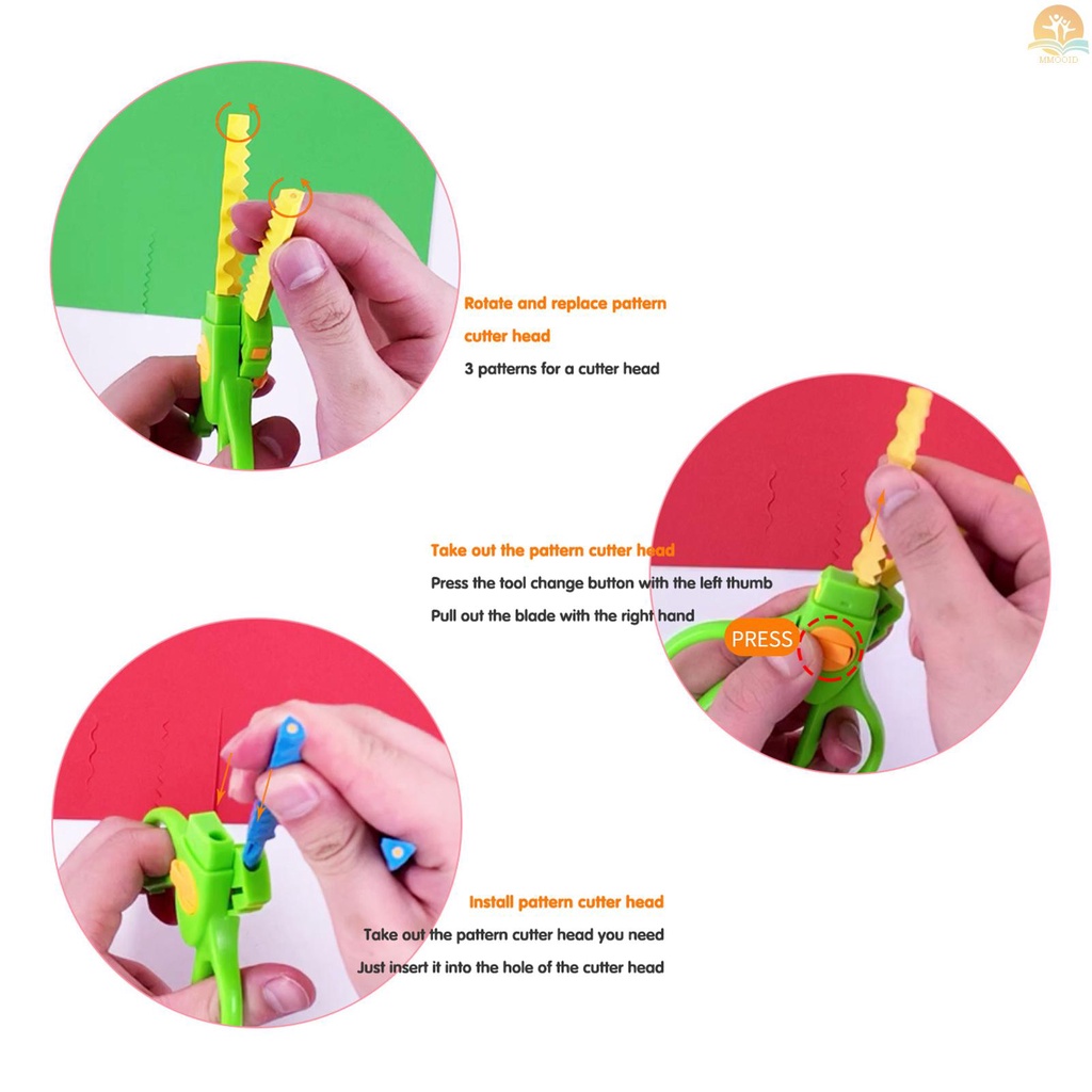 9 Pasang / Set Gunting Kerajinan Kertas Untuk Dekorasi Scrapbook