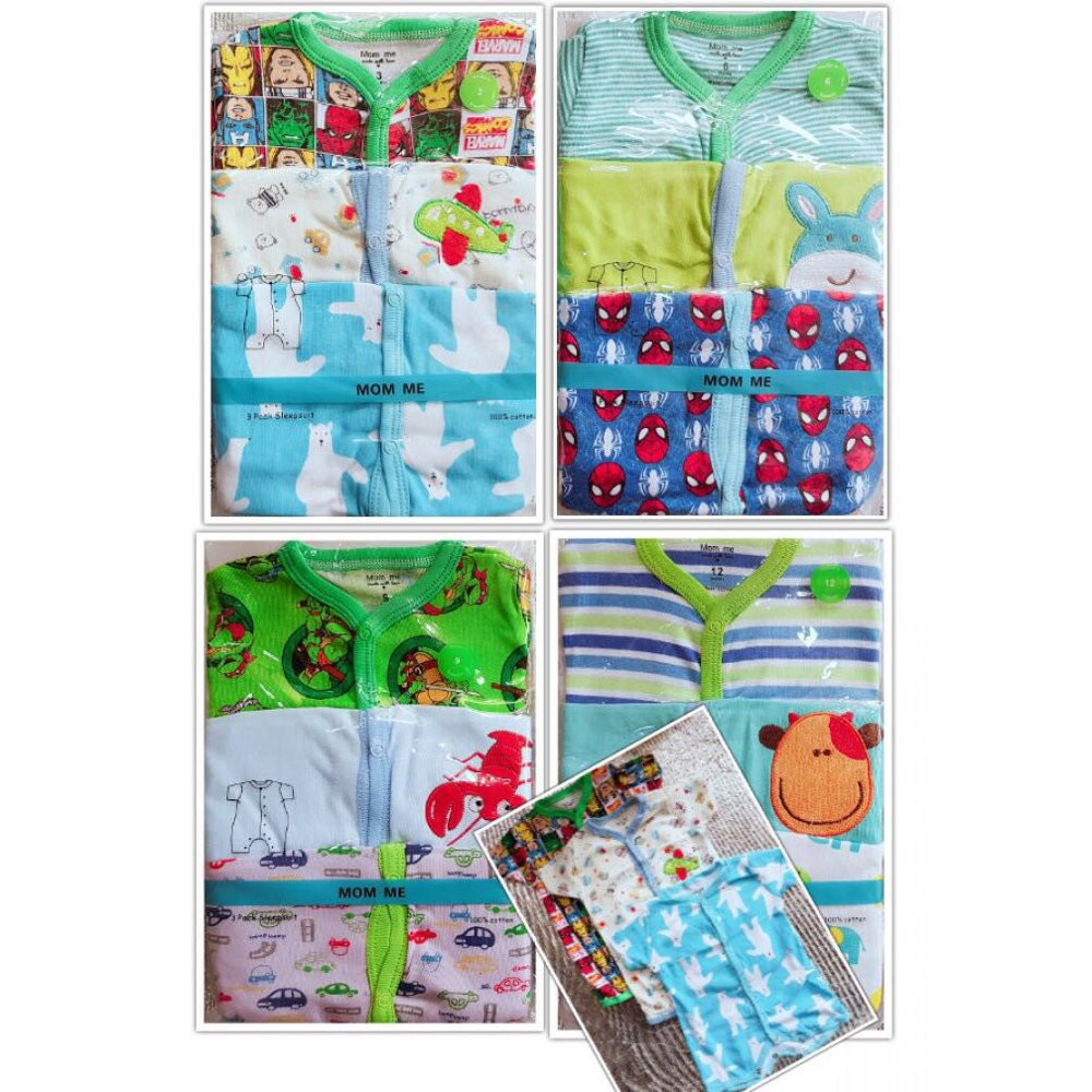PROMO Carters Mom Me Romper 3 in 1 jumper baju kaos setelan piyama bayi