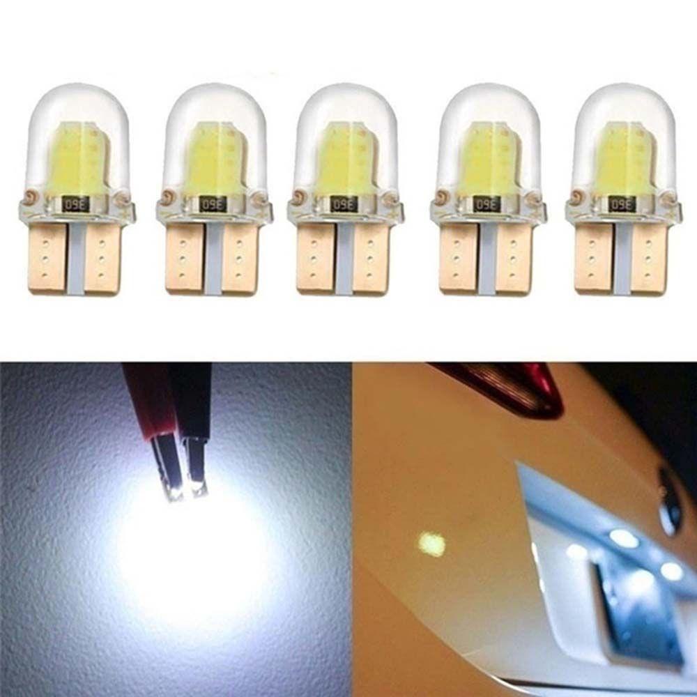 Lampu LED COB Mobil AUGUSTINA Putih 10PCS 4lampu Sein SMD W5W DC 12V