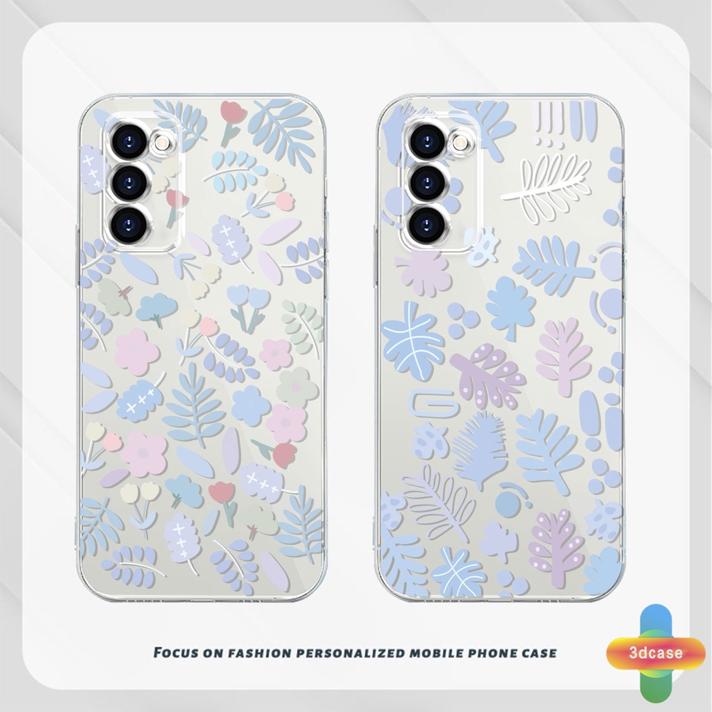 Case HP Samsung A51 A03S A10S A32 A52 A12 A03 A50 A20S J7 Prime A02S A20 A50S A10 A30S A52S A30 M12 M01S A125 F12 M10S M40S A515F A207F M02S A025 F02S 11 12 13  7 8 6 Plus Fashion Fresh Flower Silicone TPU Phone Case
