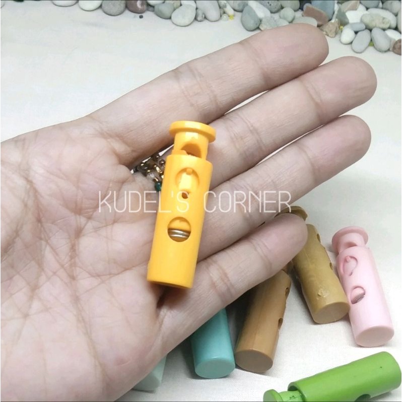 12pcs/ 1 lusin stopper tabung / botol 2 lubang