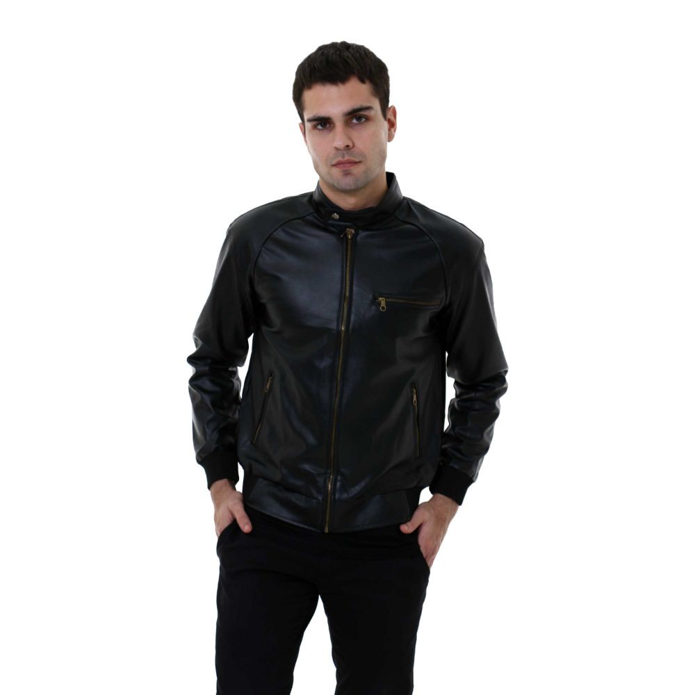 Jaket Casual Kasual Semi Kulit Hitam Coklat - JAK (COMB)