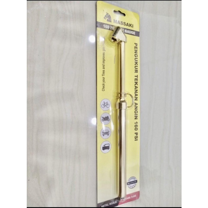 Tools Ukur Angin Ukuran Angin Ban Mobil / Truk 160 Psi. Massaki
