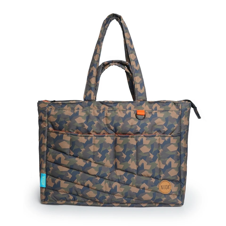 Tas Selempang Jinjing Tote Bag NIION Hala Digi Camo Brown Original