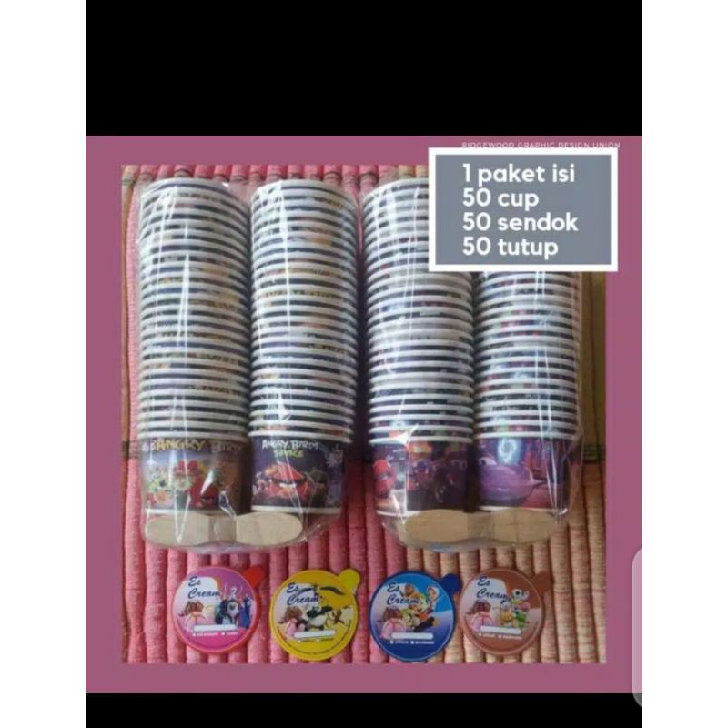 

paket cup es cream