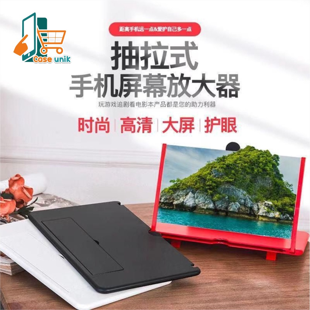 BM016 Kaca pembesar layar hp 3D smartphone 3Dportable untuk nonton pembesar layar hp video ampilier CS2485