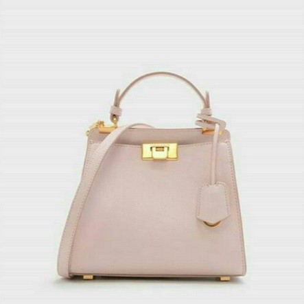 tass.ku clutch Charles and Keith bag pink