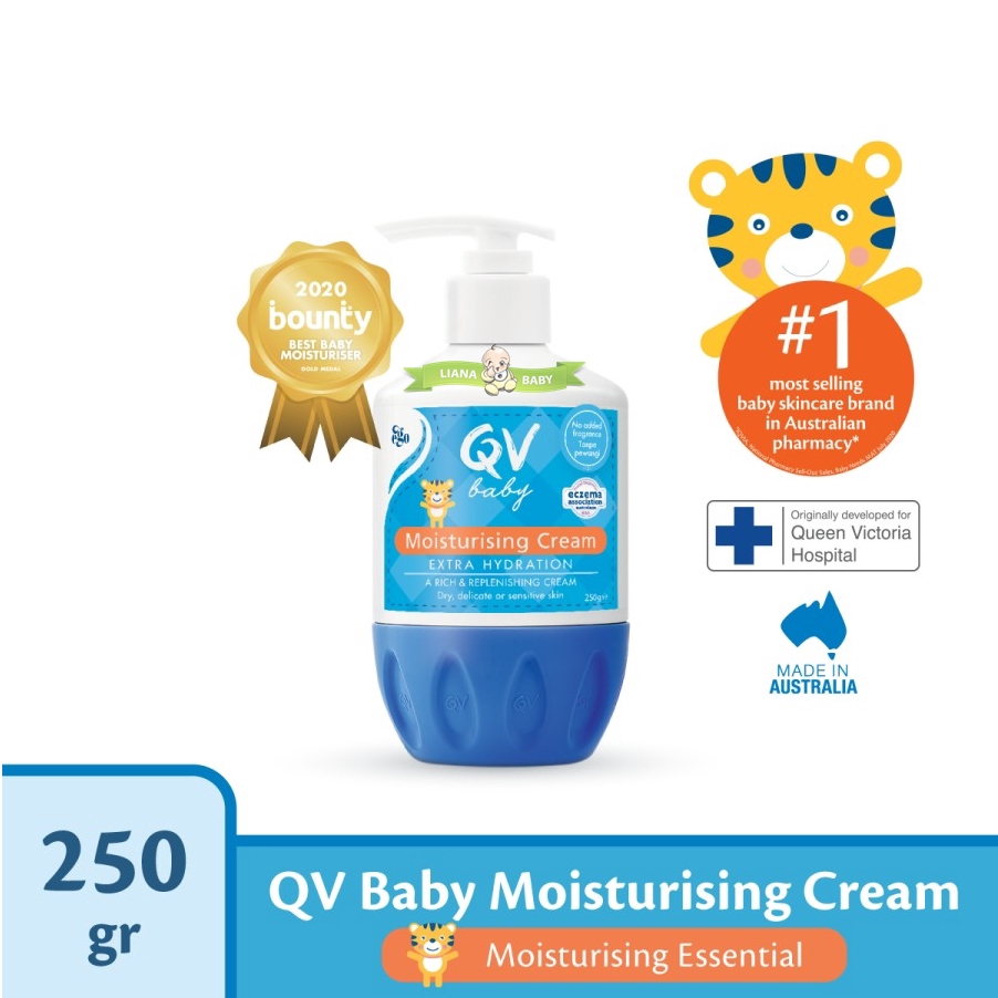 PERA454 CREAM PELEMBAB QV BABY MOISTURIZING CREAM 250 GR exp april 2025