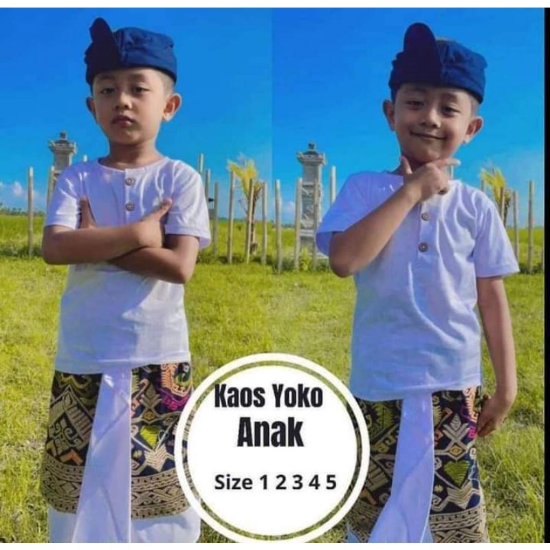 Kaos Yoko Anak Tangan Pendek