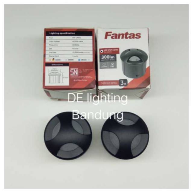 Lampu dinding / lampu tangga led 3 watt outdoor Fantas QJ-03 / 3W