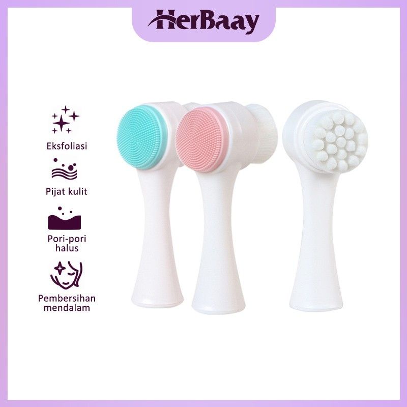 Facial Brush Komedo Alat Pembersih Wajah Bahan Silikon